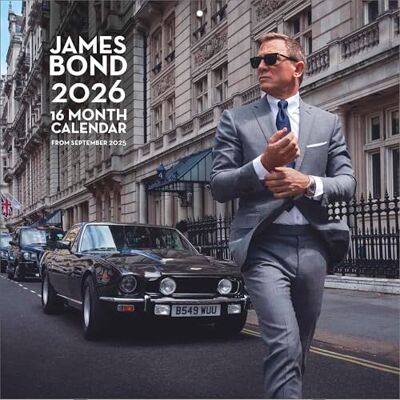 Pyramid JAMES BOND 2026 – Broschürenkalender 30×30 cm mit 12 Motiven aus der 007-Reihe von Sean Connery bis Daniel Craig – Wandkalender für Agenten- & Filmfans Pyramid JAMES BOND 2026 – Broschürenkalender 30×30 cm mit 12 Motiven aus der 007-Reihe von Sean Connery bis Daniel Craig – Wandkalender für Agenten- & Filmfans