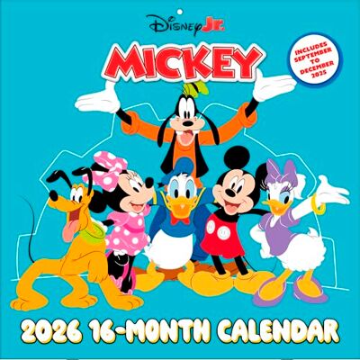 Pyramid MICKEY & MINNIE MOUSE 2026 – Broschürenkalender 30×30 cm mit Disney-Klassikern – Wandkalender für Kinder & Familien Pyramid MICKEY & MINNIE MOUSE 2026 – Broschürenkalender 30×30 cm mit Disney-Klassikern – Wandkalender für Kinder & Familien