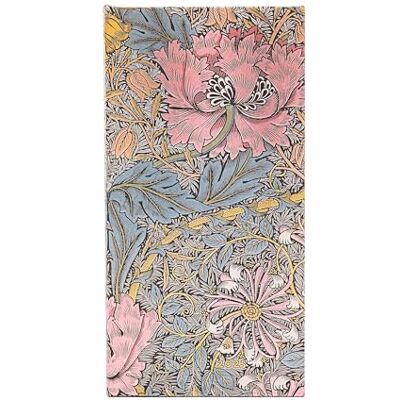 Paperblanks 12-Monatskalender 2025, Morris Heckenkirsche in Pink, Schlank, Horizontal, Elastikband-Verschluss Paperblanks 12-Monatskalender 2025, Morris Heckenkirsche in Pink, Schlank, Horizontal, Elastikband-Verschluss