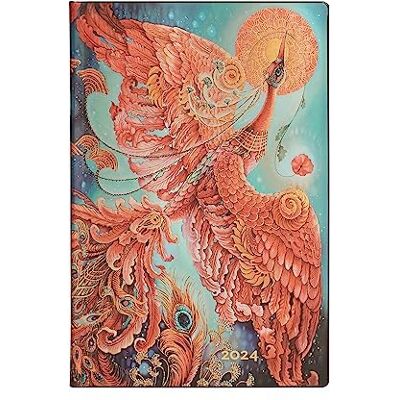 Paperblanks 12 Monate Softcover Flexis-Kalender 2024 Feuervogel Horizontal Mini (95 × 140 mm) Paperblanks 12 Monate Softcover Flexis-Kalender 2024 Feuervogel Horizontal Mini (95 × 140 mm)