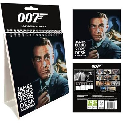 Pyramid – James Bond 2025 Tischkalender, 29,7x42cm, Monatsplaner für Film-Fans im ikonischen Bond-Design, monatsübersicht, nachhaltig nur mit Papierumschlag Pyramid – James Bond 2025 Tischkalender, 29,7x42cm, Monatsplaner für Film-Fans im ikonischen Bond-Design, monatsübersicht, nachhaltig nur mit Papierumschlag