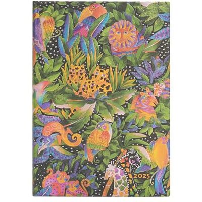Paperblanks 12-Monatskalender 2025, Jungle Song, Midi, Vertikal, Elastikband-Verschluss Paperblanks 12-Monatskalender 2025, Jungle Song, Midi, Vertikal, Elastikband-Verschluss