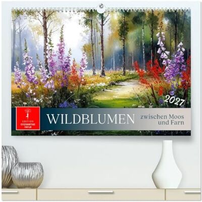 CALVENDO Wildblumen zwischen Moos und Farn (hochwertiger Wandkalender 2027 DIN A2 quer), Kunstdruck in Hochglanz: Wenn der Wald seine Blütenpoesie zeigt. ( Natur) CALVENDO Wildblumen zwischen Moos und Farn (hochwertiger Wandkalender 2027 DIN A2 quer), Kunstdruck in Hochglanz: Wenn der Wald seine Blütenpoesie zeigt. ( Natur)
