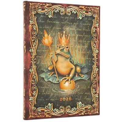 Paperblanks 2026 The Brothers Grimm, Frog Prince (Fairy Tale Collection) Midi 12-month Horizontal Hardcover Flexi Dayplanner 2026 (Elastic Band Closure) Paperblanks 2026 The Brothers Grimm, Frog Prince (Fairy Tale Collection) Midi 12-month Horizontal Hardcover Flexi Dayplanner 2026 (Elastic Band Closure)