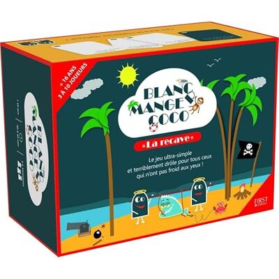 FIRST Blanc manger coco: "La recave". Le jeu ultra simple et terriblement drôle pour tous ceux qui n'ont pas froid aux yeux ! Contient : une notice, 41 cartes-questions et 159 cartes-réponses FIRST Blanc manger coco: "La recave". Le jeu ultra simple et terriblement drôle pour tous ceux qui n'ont pas froid aux yeux ! Contient : une notice, 41 cartes-questions et 159 cartes-réponses
