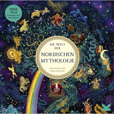Laurence King Die Welt der nordischen Mythologie. EIN 1000-Teile-Puzzle, Yellow Laurence King Die Welt der nordischen Mythologie. EIN 1000-Teile-Puzzle, Yellow