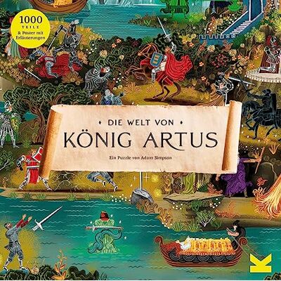 Laurence King Die Welt von König Artus. EIN 1000 Teile-Puzzle, grün, Medium Laurence King Die Welt von König Artus. EIN 1000 Teile-Puzzle, grün, Medium