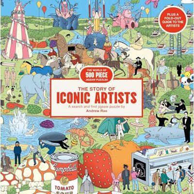 Laurence King The Story of Iconic Artists: A 500 Piece Art History Jigsaw Puzzle Laurence King The Story of Iconic Artists: A 500 Piece Art History Jigsaw Puzzle