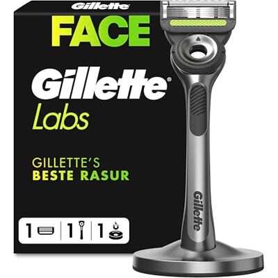 Gillette Labs Herrenrasierer + 1 Rasierklingen-Nachfüller, mit Peeling-Bar, inklusive Premium-Magnetständer Gillette Labs Herrenrasierer + 1 Rasierklingen-Nachfüller, mit Peeling-Bar, inklusive Premium-Magnetständer