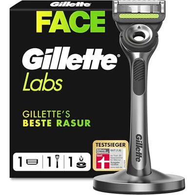 Gillette Labs Rasierer Herren, Nassrasierer, Metall, Grau Gillette Labs Rasierer Herren, Nassrasierer, Metall, Grau