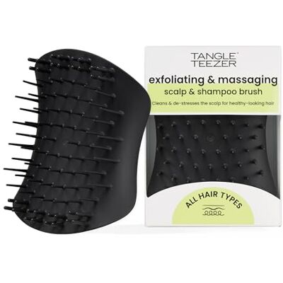Tangle Teezer Kopfhautbürste & Massager – Perfekt für Haarkuren & Kopfhaut-Detox – Entfernt Schmutz & abgestorbene Hautzellen – Kann unter der Dusche oder mit Haaröl verwendet werden – Schwarz Tangle Teezer Kopfhautbürste & Massager – Perfekt für Haarkuren & Kopfhaut-Detox – Entfernt Schmutz & abgestorbene Hautzellen – Kann unter der Dusche oder mit Haaröl verwendet werden – Schwarz