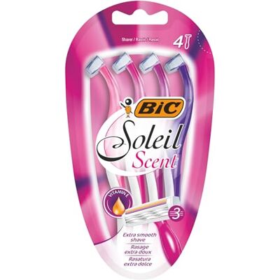 BIC Damen-Rasierer Soleil Scent, 1er Pack (1 x 4 Stück) BIC Damen-Rasierer Soleil Scent, 1er Pack (1 x 4 Stück)
