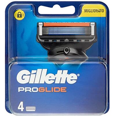 Gillette ProGlide Rasierklingen Für Herren Mit 5 Anti-Reibungs-Klingen Für Eine Gründliche Und Langanhaltende Rasur 4x Nachfüllung Gillette ProGlide Rasierklingen Für Herren Mit 5 Anti-Reibungs-Klingen Für Eine Gründliche Und Langanhaltende Rasur 4x Nachfüllung