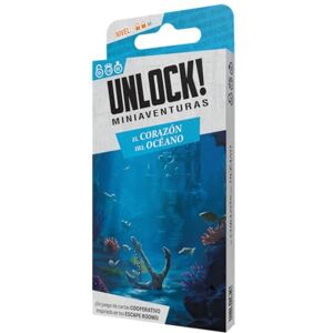 Asmodee Unlock! Mini Das Herz des Ozeans, Escape Room-Kartenspiel, ab 10 Jahren, 1 bis 6 Spieler, 30-45 Minuten pro Spiel, Spanisch Asmodee Unlock! Mini Das Herz des Ozeans, Escape Room-Kartenspiel, ab 10 Jahren, 1 bis 6 Spieler, 30-45 Minuten pro Spiel, Spanisch
