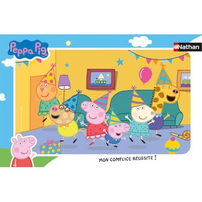 NATHAN Kinderpuzzle 15-teiliger Rahmen Peppa Pigs Geburtstag Mädchen oder Junge ab 3 Jahren Hochwertiges Puzzle Dicker und Stabiler Karton Täglich 12001093 NATHAN Kinderpuzzle 15-teiliger Rahmen Peppa Pigs Geburtstag Mädchen oder Junge ab 3 Jahren Hochwertiges Puzzle Dicker und Stabiler Karton Täglich 12001093