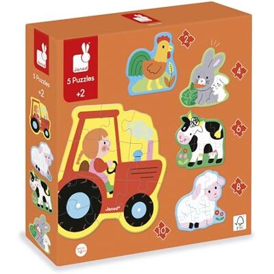 Janod Grußkarte-Puzzle 25-teiliges Puzzle-Geschenkkarte Roadtrip – 25 Teilen + 1 Karte + 1 Umschlag – Entworfen als Geburtstagskarte, Grußkarte – Ab 3 Jahren Janod Grußkarte-Puzzle 25-teiliges Puzzle-Geschenkkarte Roadtrip – 25 Teilen + 1 Karte + 1 Umschlag – Entworfen als Geburtstagskarte, Grußkarte – Ab 3 Jahren