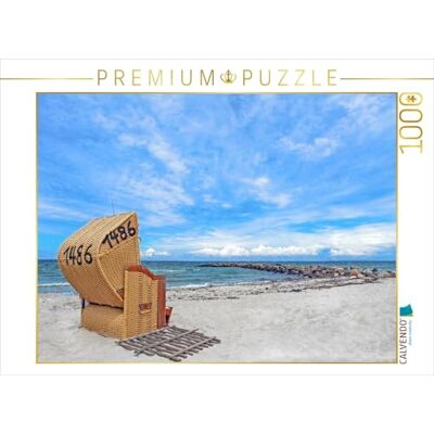 CALVENDO Puzzle Einsamer Strandkorb an der Ostsee 1000 Teile Lege-Größe 64 x 48 cm Foto-Puzzle für glückliche Stunden CALVENDO Puzzle Einsamer Strandkorb an der Ostsee 1000 Teile Lege-Größe 64 x 48 cm Foto-Puzzle für glückliche Stunden