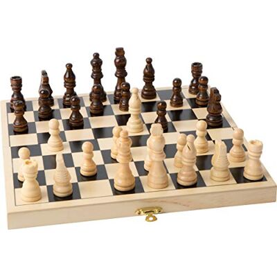 small foot Reisespiel Schach aus Holz, ca. 26 x 26 x 2 cm, aufklappbare Holzkassette mit 32 Figuren, ab 6 Jahren, 2044 small foot Reisespiel Schach aus Holz, ca. 26 x 26 x 2 cm, aufklappbare Holzkassette mit 32 Figuren, ab 6 Jahren, 2044