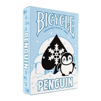 Bicycle Penguin, Kartenspiel mit 54 Spielkarten (inkl. 2 Joker) Winter, Karten, Tiere, Poker Karten, Südpol, Pinguin, Geschenke, X-Mas, Weihnachten Bicycle Penguin, Kartenspiel mit 54 Spielkarten (inkl. 2 Joker) Winter, Karten, Tiere, Poker Karten, Südpol, Pinguin, Geschenke, X-Mas, Weihnachten