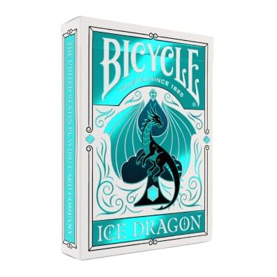 Bicycle Ice Dragon Kartenspiel, 54 hochwertige Spielkarten mit 2 Jokern Fantasy-Kartendeck mit beeindruckendem Drachenmotiv, Premium Pokerkarten für Sammler und Spielefans Bicycle Ice Dragon Kartenspiel, 54 hochwertige Spielkarten mit 2 Jokern Fantasy-Kartendeck mit beeindruckendem Drachenmotiv, Premium Pokerkarten für Sammler und Spielefans