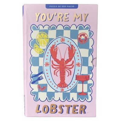 Professor PUZZLE Puzzle 500 Teile You're My Lobster – Puzzle für Erwachsene in lebendigen Farben – Box in Buchform Professor PUZZLE Puzzle 500 Teile You're My Lobster – Puzzle für Erwachsene in lebendigen Farben – Box in Buchform