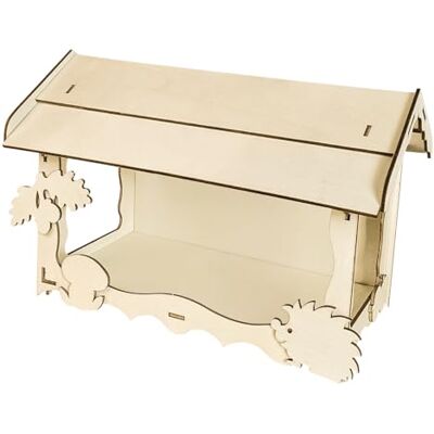 Pebaro 848/8L Holzbausatz Vogelhaus Lasercut, 3D Puzzle, Holzpuzzle Pebaro 848/8L Holzbausatz Vogelhaus Lasercut, 3D Puzzle, Holzpuzzle
