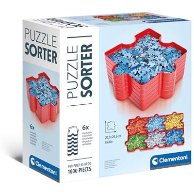 Clementoni Puzzle-Sortierer 6X stapelbare Sortierhilfe Schalen Clementoni Puzzle-Sortierer 6X stapelbare Sortierhilfe Schalen