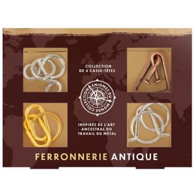 Professor PUZZLE Antike Ferronerie – Set mit 4 Puzzles aus Metall, inspiriert von Alten Zivilisationen – Lösungen im Lieferumfang enthalten Professor PUZZLE Antike Ferronerie – Set mit 4 Puzzles aus Metall, inspiriert von Alten Zivilisationen – Lösungen im Lieferumfang enthalten
