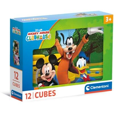 Clementoni Micky Maus Wunderhaus 12 Würfel Puzzle Kinder Geschicklichkeitsspiel für Kinder ab 3 Jahren Sensorik- & Motorikspielzeug von 41348 Clementoni Micky Maus Wunderhaus 12 Würfel Puzzle Kinder Geschicklichkeitsspiel für Kinder ab 3 Jahren Sensorik- & Motorikspielzeug von 41348
