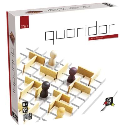 Gigamic , Quoridor Mini, Familienspiel, Holzspiel, 2-4 Spieler, Ab 8+ Jahren, 15 Minuten, Deutsch, Mehrsprachig, Mehrfarbig, Bunt Gigamic , Quoridor Mini, Familienspiel, Holzspiel, 2-4 Spieler, Ab 8+ Jahren, 15 Minuten, Deutsch, Mehrsprachig, Mehrfarbig, Bunt