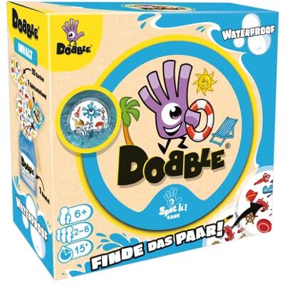 Zygomatic Asmodee, Dobble Waterproof Eco, Rasantes Familienspiel, Deutsch Schnelles Reaktionsspiel mit wasserabweisenden Karten für 2-8 Spieler, 15 Minuten, Kartenspiel ab 6 Jahren Zygomatic Asmodee, Dobble Waterproof Eco, Rasantes Familienspiel, Deutsch Schnelles Reaktionsspiel mit wasserabweisenden Karten für 2-8 Spieler, 15 Minuten, Kartenspiel ab 6 Jahren