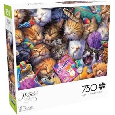 Buffalo Games Jeff Haynie Cat Nap 750 Teile Puzzle für Erwachsene Herausforderndes Puzzle perfekt für Spieleabende Fertige Größe ist 24,00 x 18,00 Buffalo Games Jeff Haynie Cat Nap 750 Teile Puzzle für Erwachsene Herausforderndes Puzzle perfekt für Spieleabende Fertige Größe ist 24,00 x 18,00
