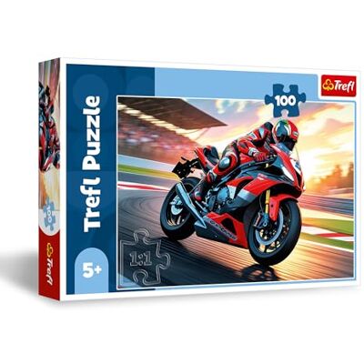 Trefl Schnelles Motorrad Puzzle 100 Teile Puzzle mit Fahrzeugen, kreative Unterhaltung, Spaß für Kinder ab 5 Jahren Trefl Schnelles Motorrad Puzzle 100 Teile Puzzle mit Fahrzeugen, kreative Unterhaltung, Spaß für Kinder ab 5 Jahren