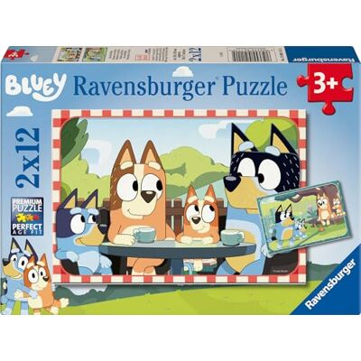 Ravensburger Puzzle Bluey Familienzeit 2x12 Teile Puzzle ab 3 Jahre 2x12 Teile Bluey Puzzle, Kinderpuzzle ab 3 Jahre, Qualität Ravensburger Puzzle Bluey Familienzeit 2x12 Teile Puzzle ab 3 Jahre 2x12 Teile Bluey Puzzle, Kinderpuzzle ab 3 Jahre, Qualität