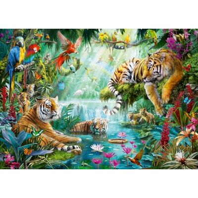 Rio Puzzle 11010658 Tigerlagune Puzzle 1000 Teile Geschenke für Erwachsene und Kinder ab 14 Jahren Rio Puzzle 11010658 Tigerlagune Puzzle 1000 Teile Geschenke für Erwachsene und Kinder ab 14 Jahren