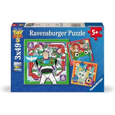 Ravensburger Kinderpuzzle -12004284 Toy Story 5 Puzzle für Kinder ab 5 Jahren, mit 3x49 Teilen Ravensburger Kinderpuzzle -12004284 Toy Story 5 Puzzle für Kinder ab 5 Jahren, mit 3x49 Teilen