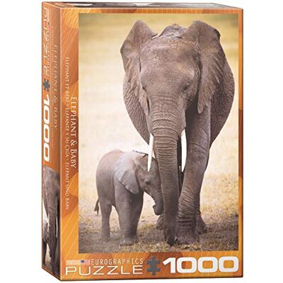 EuroGraphics EG60000270 Puzzle Elephant & Baby mehrfarbig EuroGraphics EG60000270 Puzzle Elephant & Baby mehrfarbig