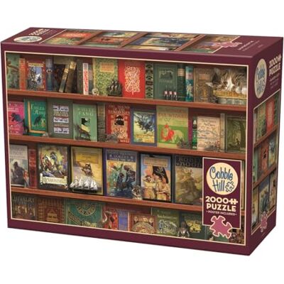 Cobble Hill 3849002 Abenteuer-Geschichtenstunde, 2000 Teile Puzzle inkl. Puzzleposter für Erwachsene und Kinder ab 12 Jahren, Bücherregal, Literatur Klassiker Cobble Hill 3849002 Abenteuer-Geschichtenstunde, 2000 Teile Puzzle inkl. Puzzleposter für Erwachsene und Kinder ab 12 Jahren, Bücherregal, Literatur Klassiker