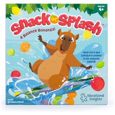 Educational Insights Learning Resources Snack or Splash Feinmotorikspiel für Kinder ab 4 Jahren mit Cora dem Capybara – Gleichgewichtsspiel und Farbzuordnungsspiel Educational Insights Learning Resources Snack or Splash Feinmotorikspiel für Kinder ab 4 Jahren mit Cora dem Capybara – Gleichgewichtsspiel und Farbzuordnungsspiel