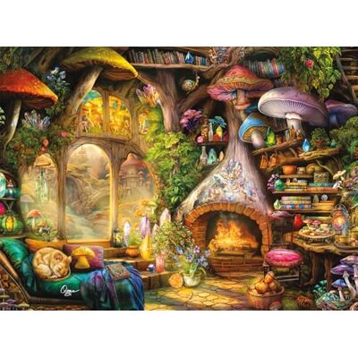 Buffalo Games , Aimee Stewart, Merry Mushroom Cottage (Fröhliches Pilzhäuschen), 1000-teiliges Puzzle für Erwachsene, anspruchsvolles Puzzle, perfekt für Spieleabende, fertige Größe ist 67,9 x 50,2 cm Buffalo Games , Aimee Stewart, Merry Mushroom Cottage (Fröhliches Pilzhäuschen), 1000-teiliges Puzzle für Erwachsene, anspruchsvolles Puzzle, perfekt für Spieleabende, fertige Größe ist 67,9 x 50,2 cm