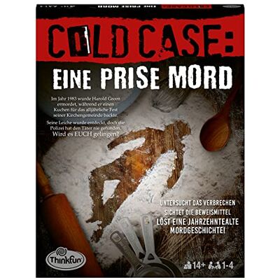 ThinkFun Cold Case: Eine Prise Mord Krimispiel ab 14 Jahre, Rätselspiel Wer findet den Mörder? Spiel für 1-4 Spieler, Gesellschaftsspiel für den Spieleabend, Geschenk für Escape Room-Fans ThinkFun Cold Case: Eine Prise Mord Krimispiel ab 14 Jahre, Rätselspiel Wer findet den Mörder? Spiel für 1-4 Spieler, Gesellschaftsspiel für den Spieleabend, Geschenk für Escape Room-Fans
