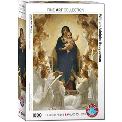 EuroGraphics EG60007064 Puzzle Jungfrau Maria mit Enngeln von William Bouguereau, mehrfarbig EuroGraphics EG60007064 Puzzle Jungfrau Maria mit Enngeln von William Bouguereau, mehrfarbig