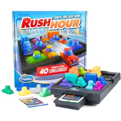ThinkFun Rush Hour Escape Traffic Jams Brettspiel für Kinder ab 8 Jahren ab 1 Spieler Geschenkidee Geschenkgeschenk für Kinder ab 8 Jahren ThinkFun Rush Hour Escape Traffic Jams Brettspiel für Kinder ab 8 Jahren ab 1 Spieler Geschenkidee Geschenkgeschenk für Kinder ab 8 Jahren