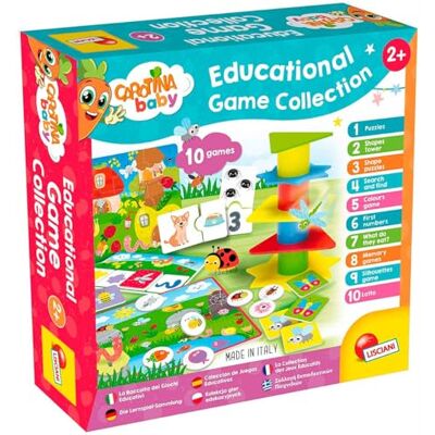 Lisciani Carotina Baby Sammlung mit 10 Lernspielen ab 2 Jahren Lernspielset Mehrere Puzzles, Memo mit 16 Karten und Zahlenspiel Progressive Aktivitäten Für Kindergarten und zu Hause Lisciani Carotina Baby Sammlung mit 10 Lernspielen ab 2 Jahren Lernspielset Mehrere Puzzles, Memo mit 16 Karten und Zahlenspiel Progressive Aktivitäten Für Kindergarten und zu Hause