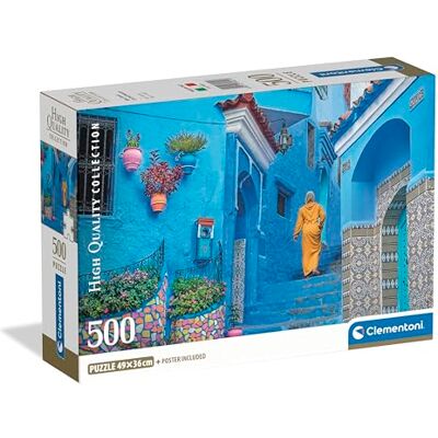 Clementoni Die blauen Straßen von Chefchaouin 500 Teile Katzen Puzzle Erwachsene in 49 x 36 cm Puzzle Erwachsene anspruchsvoll von 35621 Clementoni Die blauen Straßen von Chefchaouin 500 Teile Katzen Puzzle Erwachsene in 49 x 36 cm Puzzle Erwachsene anspruchsvoll von 35621