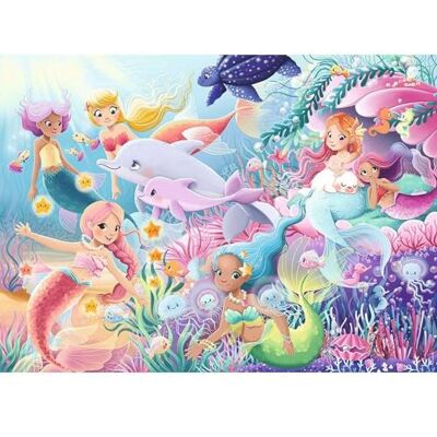 NATHAN Kinderpuzzle 60 Teile Die Meerjungfrauen Mädchen oder Junge ab 6 Jahren Hochwertiges Puzzle Dicker und haltbarer Karton Fantastisch 12001138 NATHAN Kinderpuzzle 60 Teile Die Meerjungfrauen Mädchen oder Junge ab 6 Jahren Hochwertiges Puzzle Dicker und haltbarer Karton Fantastisch 12001138