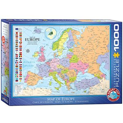 EuroGraphics Karte von Europa 1000 Teile, 48 x 68 cm EuroGraphics Karte von Europa 1000 Teile, 48 x 68 cm