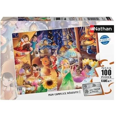 NATHAN Kinderpuzzle 100 Teile Die Feen Mädchen oder Junge ab 6 Jahren Hochwertiges Puzzle Dicker und haltbarer Karton Fantastisch 12001139 NATHAN Kinderpuzzle 100 Teile Die Feen Mädchen oder Junge ab 6 Jahren Hochwertiges Puzzle Dicker und haltbarer Karton Fantastisch 12001139