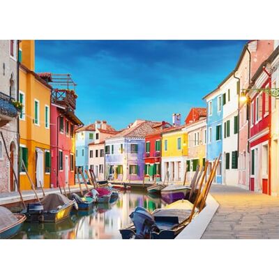 Rio Puzzle 11011044 Burano Italien Puzzle 1000 Teile Geschenke für Erwachsene und Kinder ab 14 Jahren Rio Puzzle 11011044 Burano Italien Puzzle 1000 Teile Geschenke für Erwachsene und Kinder ab 14 Jahren
