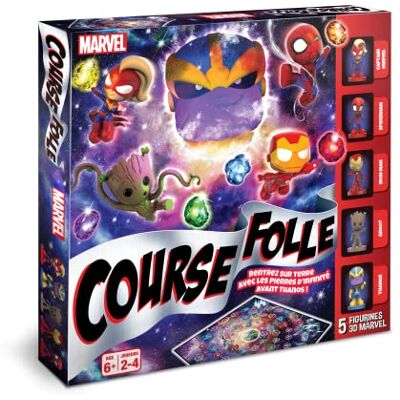 Shuffle La Course Folle Avengers Jeu de société Marvel Enfants & Famille ab 6 ANS Von 2 bis 4 Joueurs Shuffle La Course Folle Avengers Jeu de société Marvel Enfants & Famille ab 6 ANS Von 2 bis 4 Joueurs
